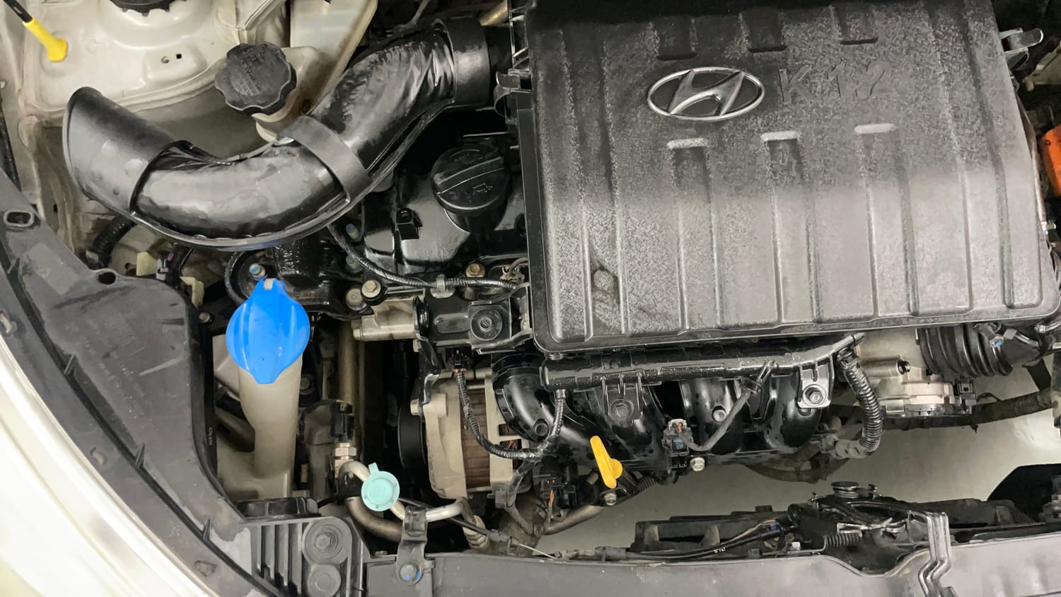 Used 2018 Hyundai Grand i10 Sportz 1.2 Kappa VTVT Petrol Manual engine ENGINE RIGHT SIDE VIEW