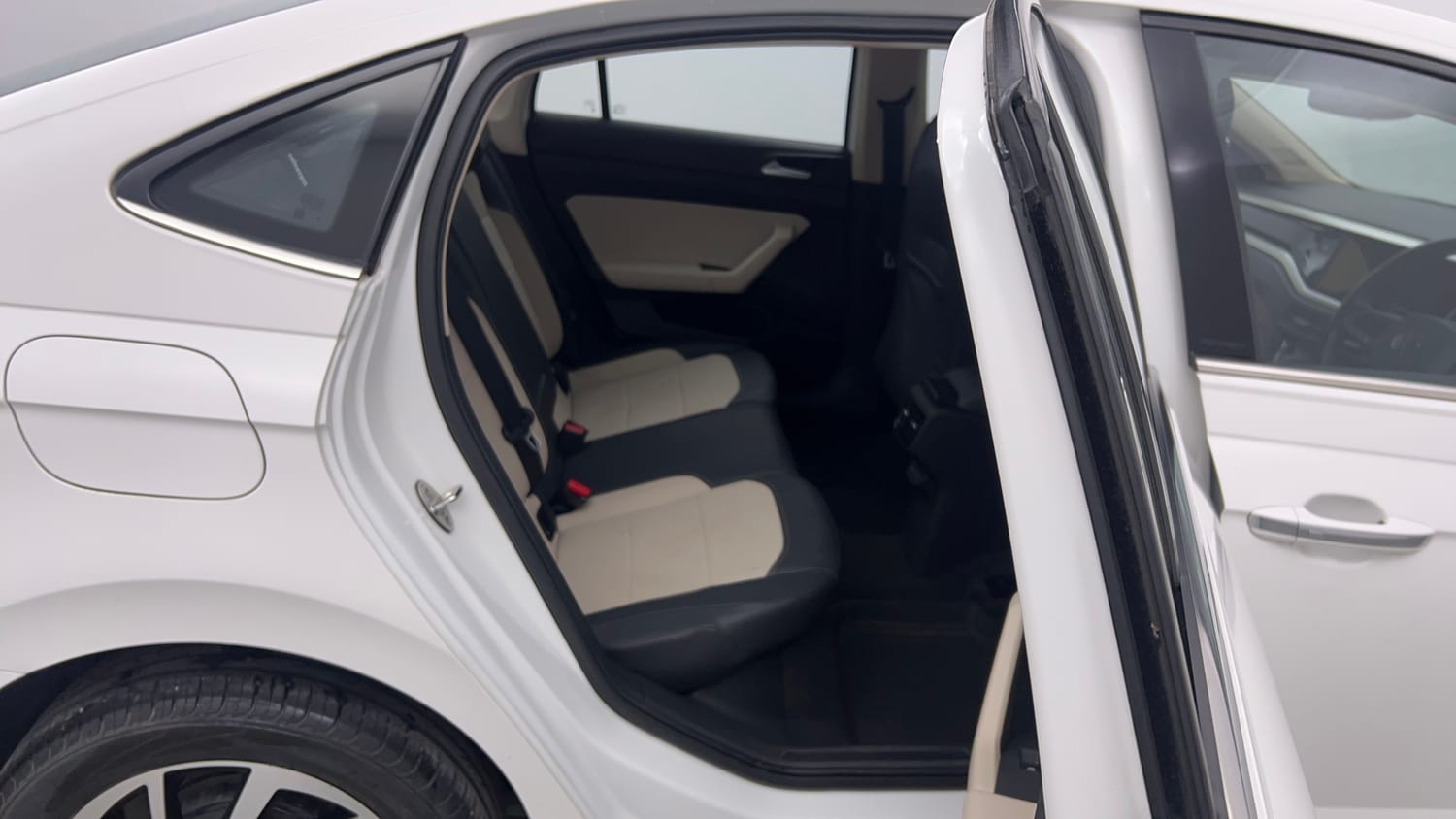 Used 2024 Volkswagen Virtus Topline 1.0 TSI AT Petrol Automatic interior RIGHT SIDE REAR DOOR CABIN VIEW