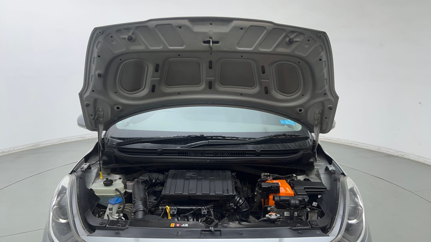 Used 2020 Hyundai Grand i10 Nios Sportz AMT 1.2 Kappa VTVT Petrol Automatic engine ENGINE & BONNET OPEN FRONT VIEW