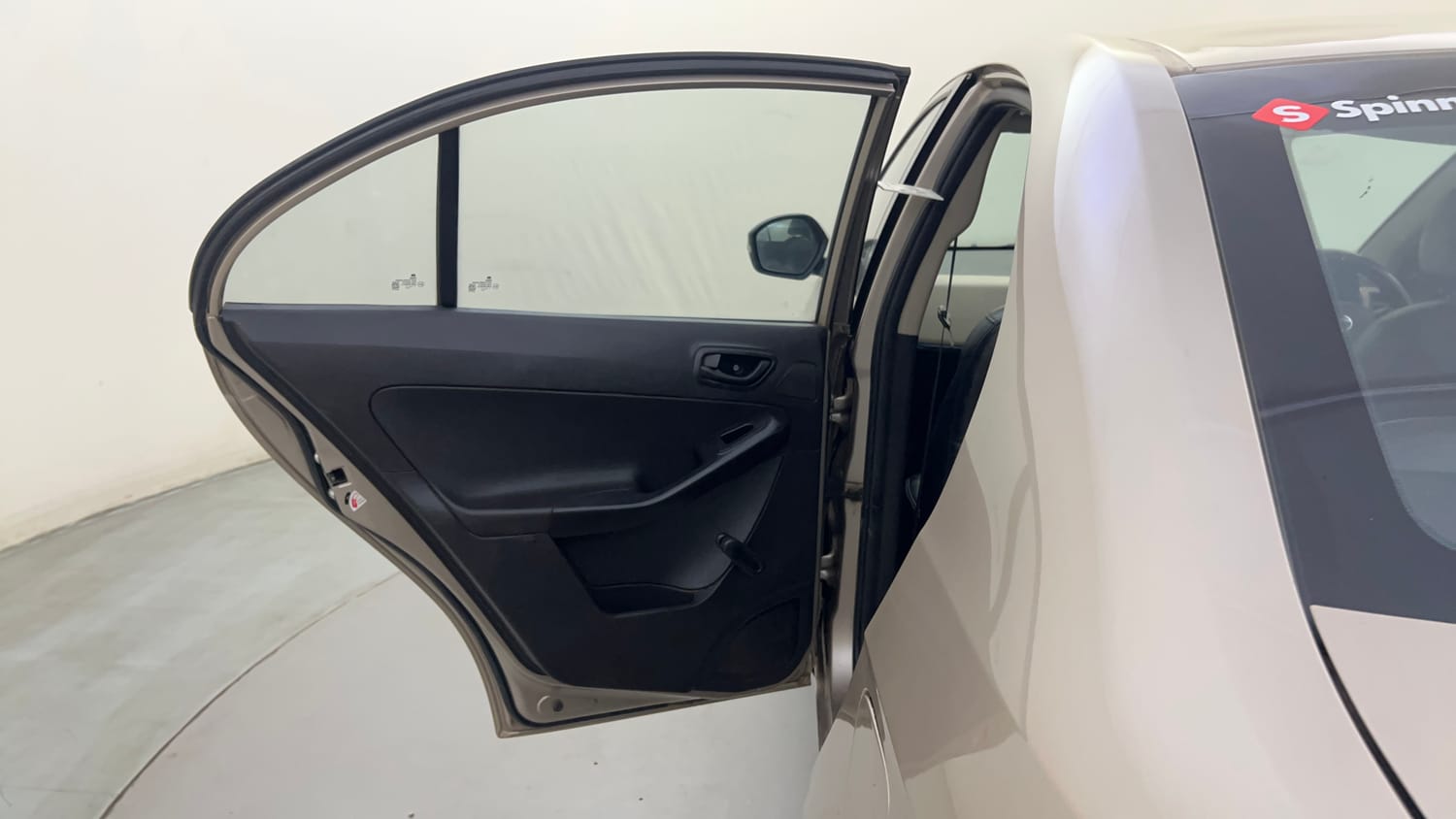 Used 2015 Tata Zest XE Petrol Petrol Manual interior LEFT REAR DOOR OPEN VIEW