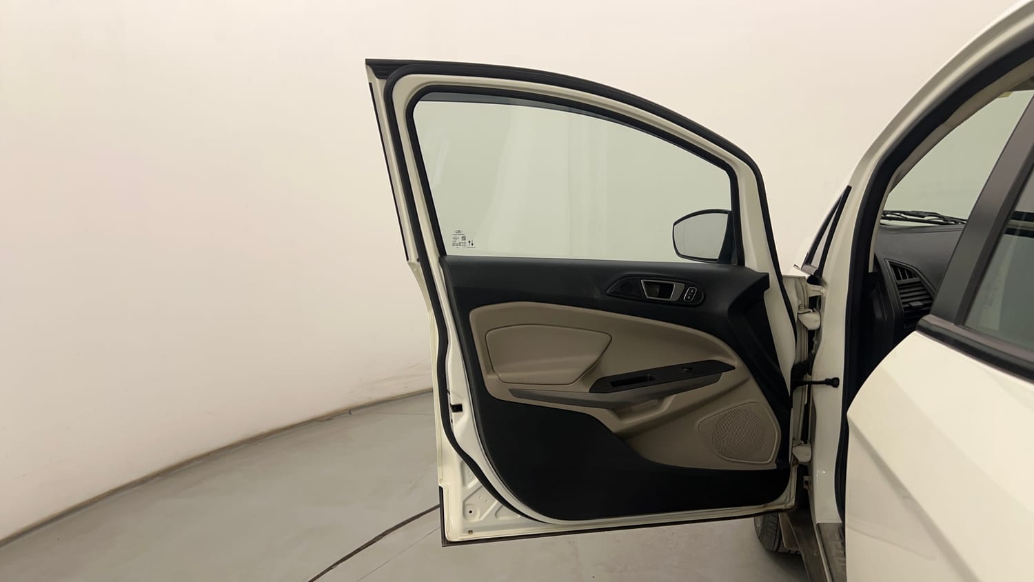 Used 2021 Ford EcoSport Titanium 1.5L TDCi Diesel Manual interior LEFT FRONT DOOR OPEN VIEW
