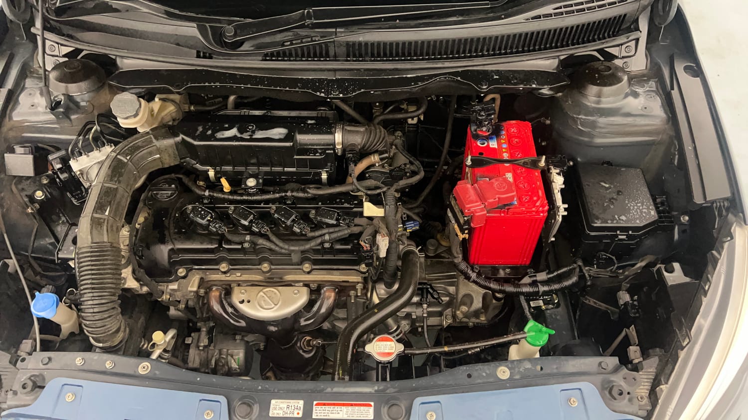 Used 2022 Maruti Suzuki Ciaz Alpha 1.5 Petrol Manual engine ENGINE LEFT SIDE VIEW