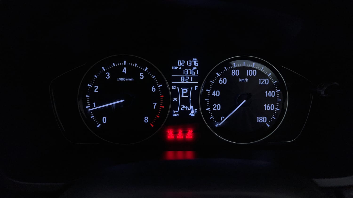 Used 2025 honda Amaze 2nd Generation VX 1.2 Petrol CVT Petrol Automatic interior CLUSTERMETER VIEW