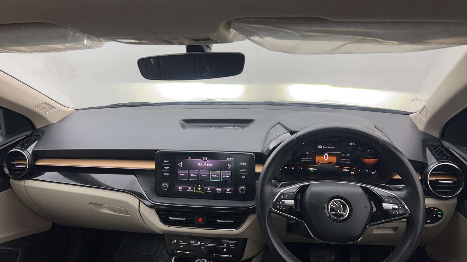 Used 2023 Skoda Slavia Style 1.0L TSI AT Petrol Automatic interior DASHBOARD VIEW