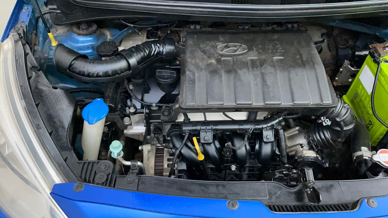 Used 2018 Hyundai Grand i10 Magna 1.2 Kappa VTVT Petrol Manual engine ENGINE LEFT SIDE VIEW