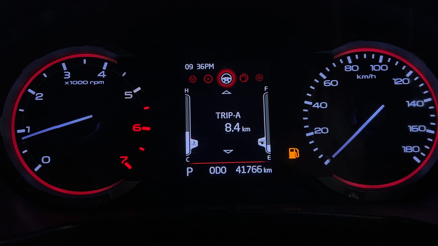 Used 2022 mahindra Thar LX Hard Top Petrol AT 4WD Petrol Automatic interior CLUSTERMETER VIEW