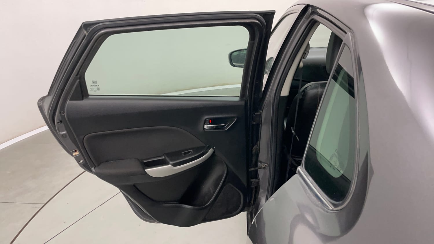 Used 2017 Maruti Suzuki Baleno Alpha 1.2 Petrol Manual interior LEFT REAR DOOR OPEN VIEW