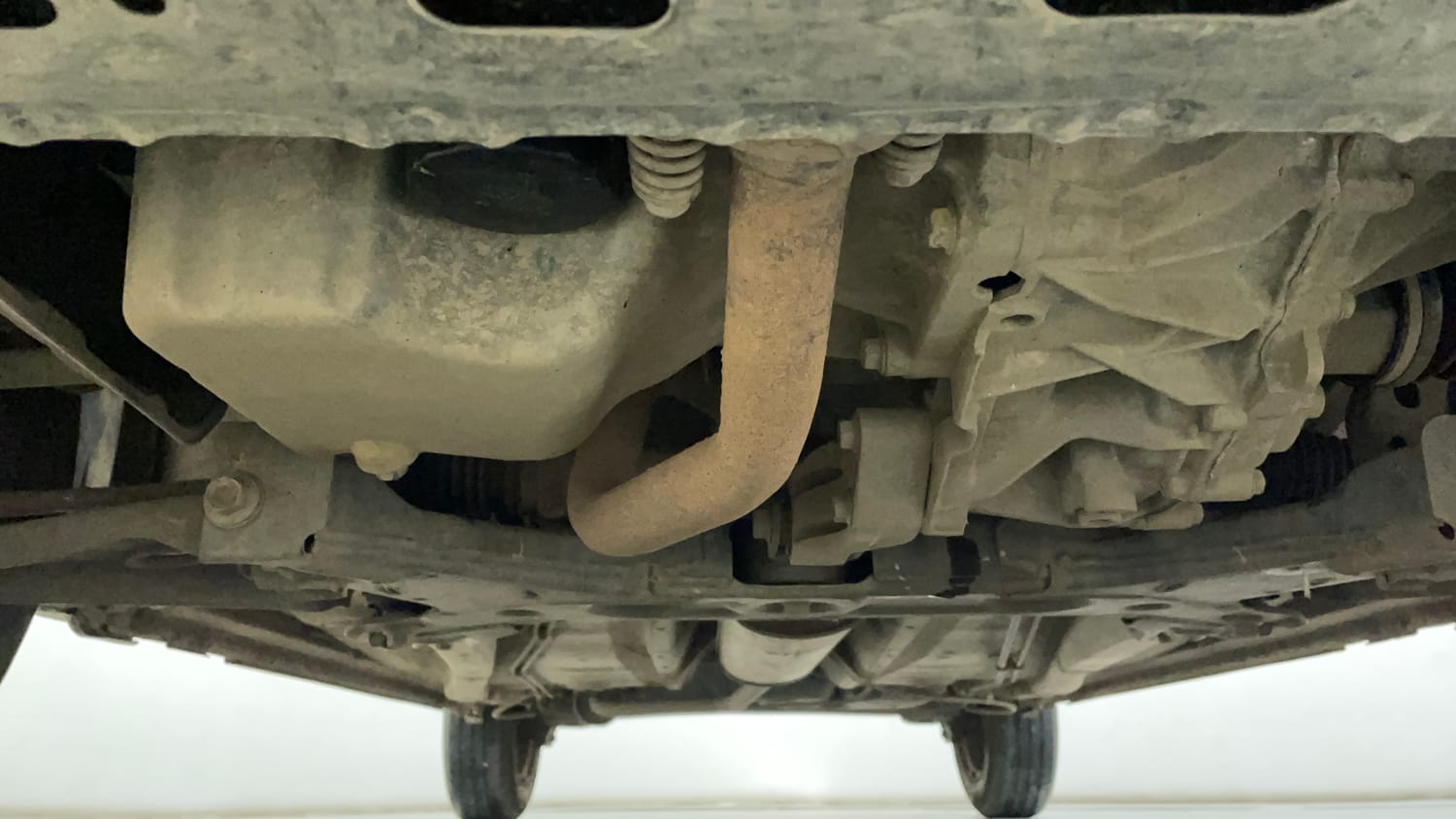 Used 2021 Maruti Suzuki S-Presso VXi AMT Petrol Automatic extra FRONT LEFT UNDERBODY VIEW