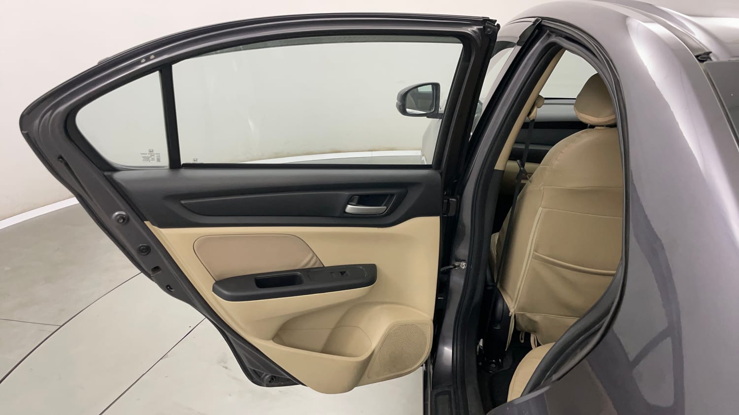 Used 2018 Honda Amaze 1.2 V MT Petrol Petrol Manual interior LEFT REAR DOOR OPEN VIEW
