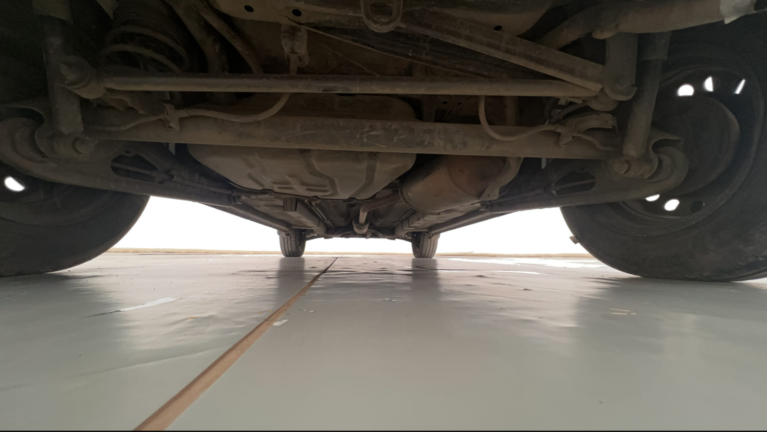 Used 2017 Maruti Suzuki Wagon R VXI Petrol Manual extra REAR UNDERBODY VIEW (TAKEN FROM REAR)