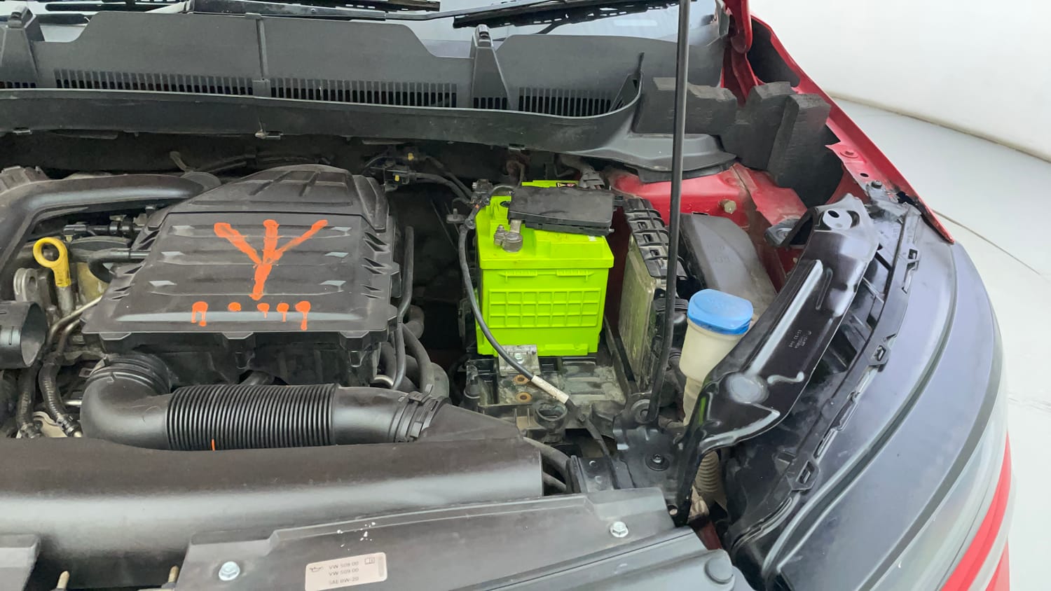 Used 2023 Skoda Kushaq Ambition 1.0L TSI MT Petrol Manual engine ENGINE LEFT SIDE VIEW