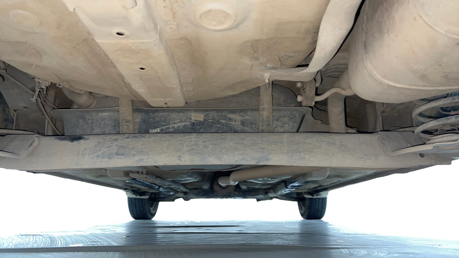 Used 2019 Hyundai Grand i10 Magna 1.2 Kappa VTVT CNG (outside fitted) Cng Manual extra REAR UNDERBODY VIEW (TAKEN FROM REAR)