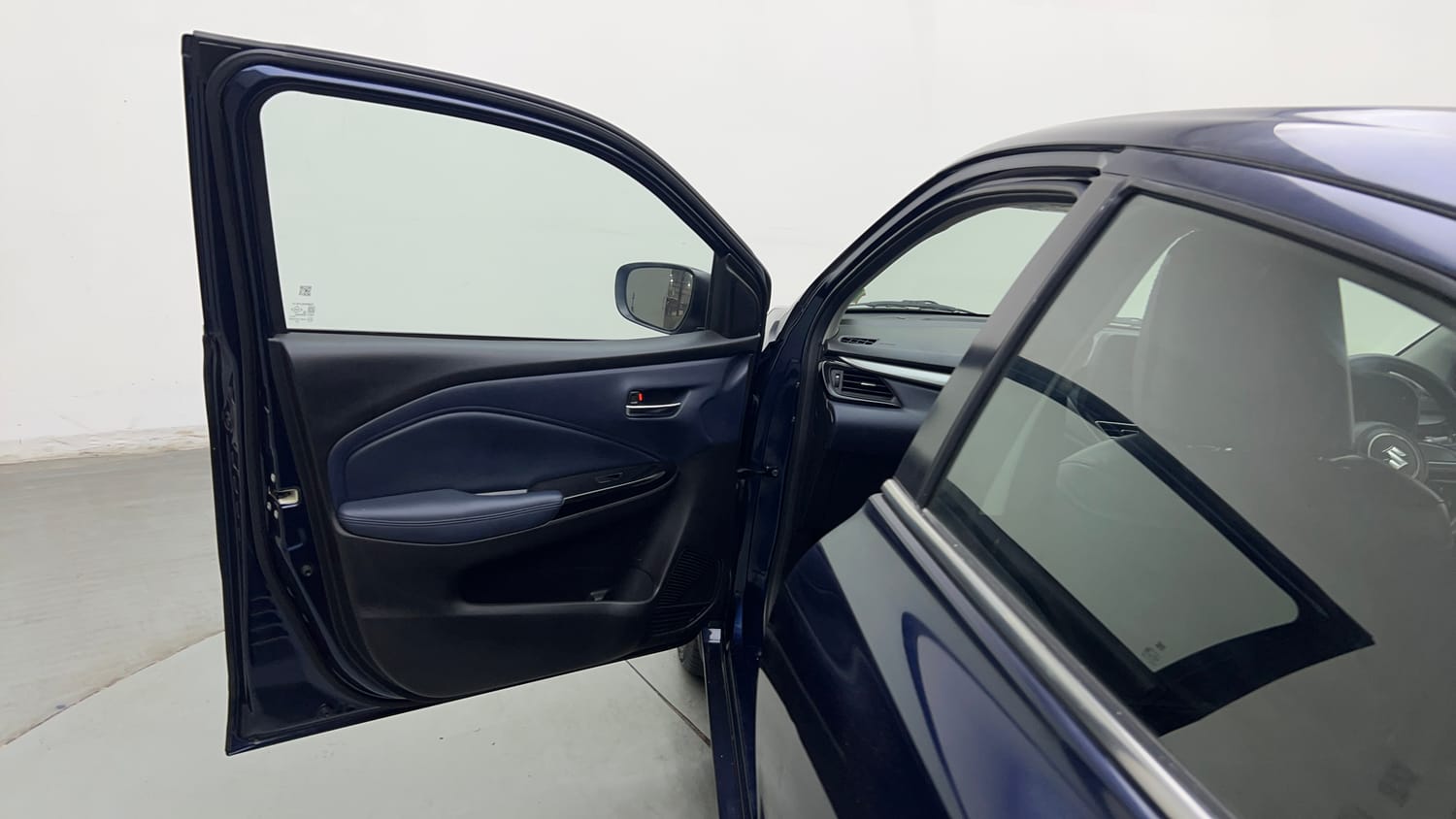 Used 2023 Maruti Suzuki Baleno Zeta MT Petrol Manual interior LEFT FRONT DOOR OPEN VIEW