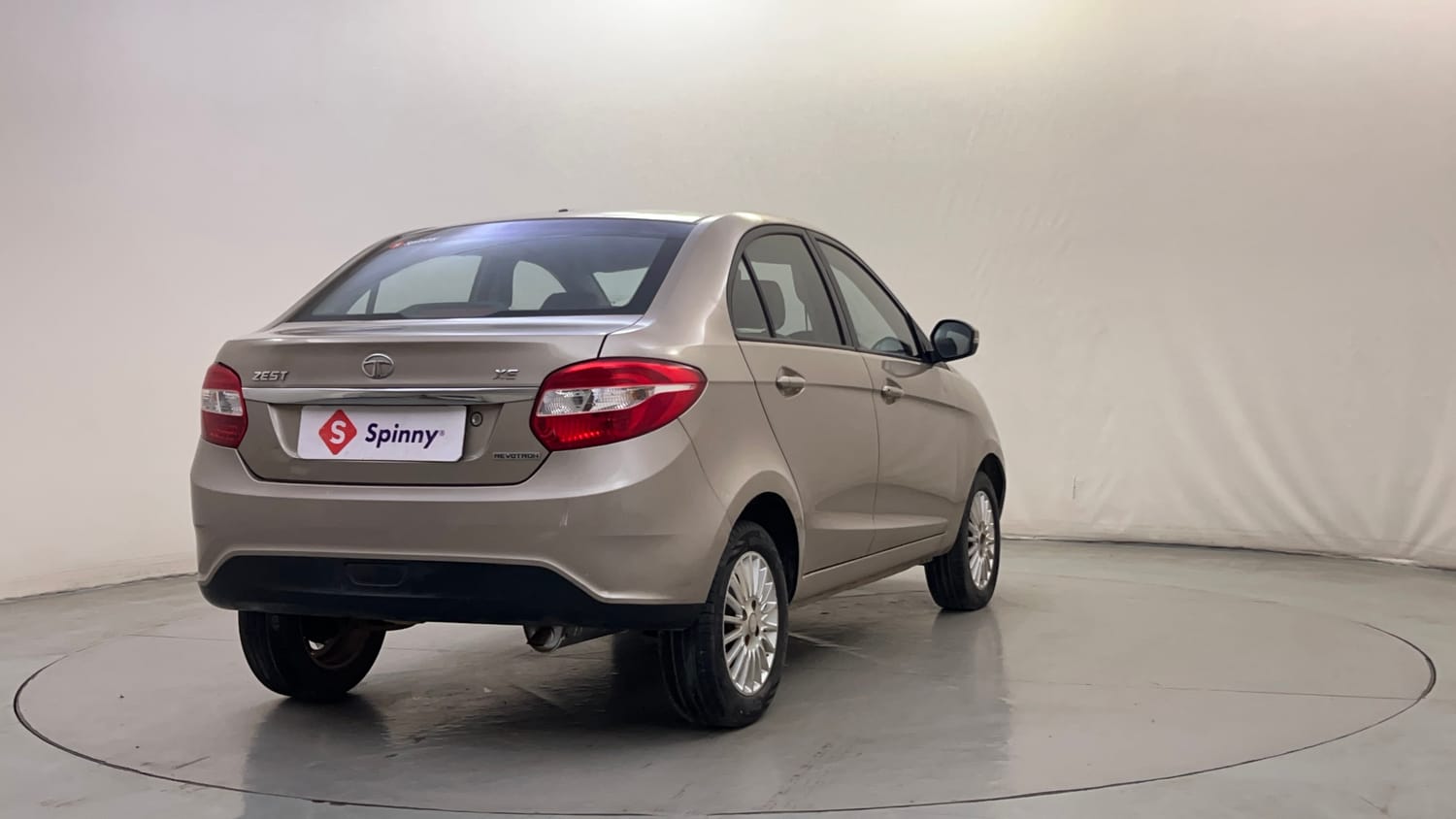 Used 2015 Tata Zest XE Petrol Petrol Manual exterior RIGHT REAR CORNER VIEW
