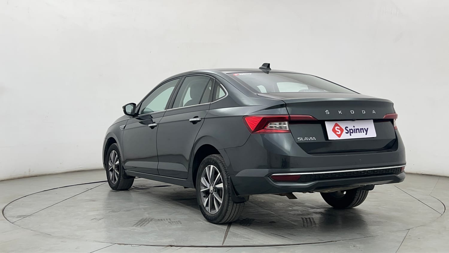 Used 2023 Skoda Slavia Style 1.0L TSI AT Petrol Automatic exterior LEFT REAR CORNER VIEW