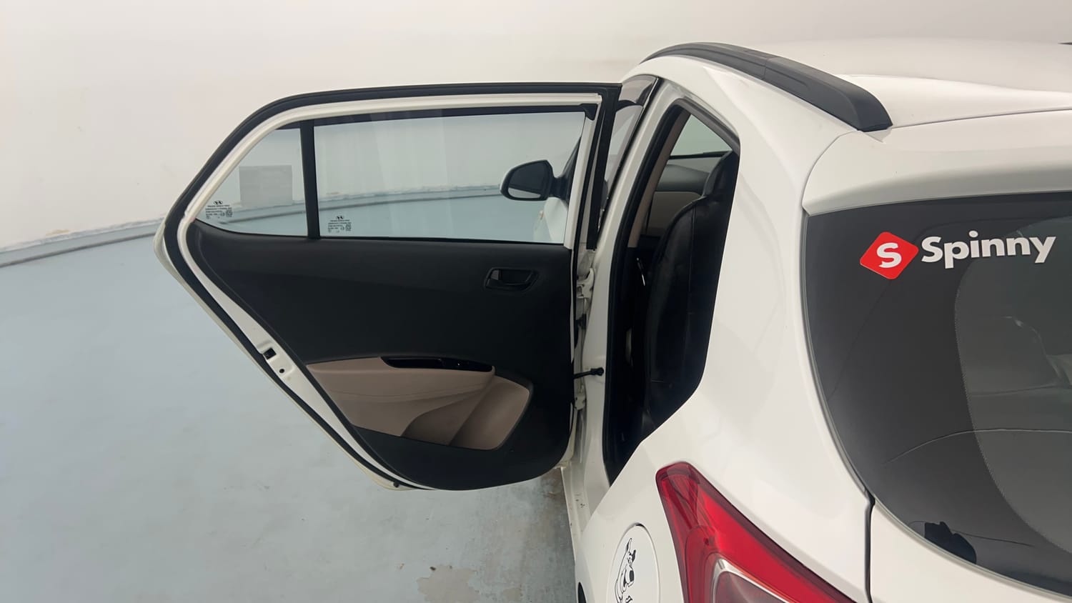 Used 2019 Hyundai Grand i10 Magna 1.2 Kappa VTVT Petrol Manual interior LEFT REAR DOOR OPEN VIEW