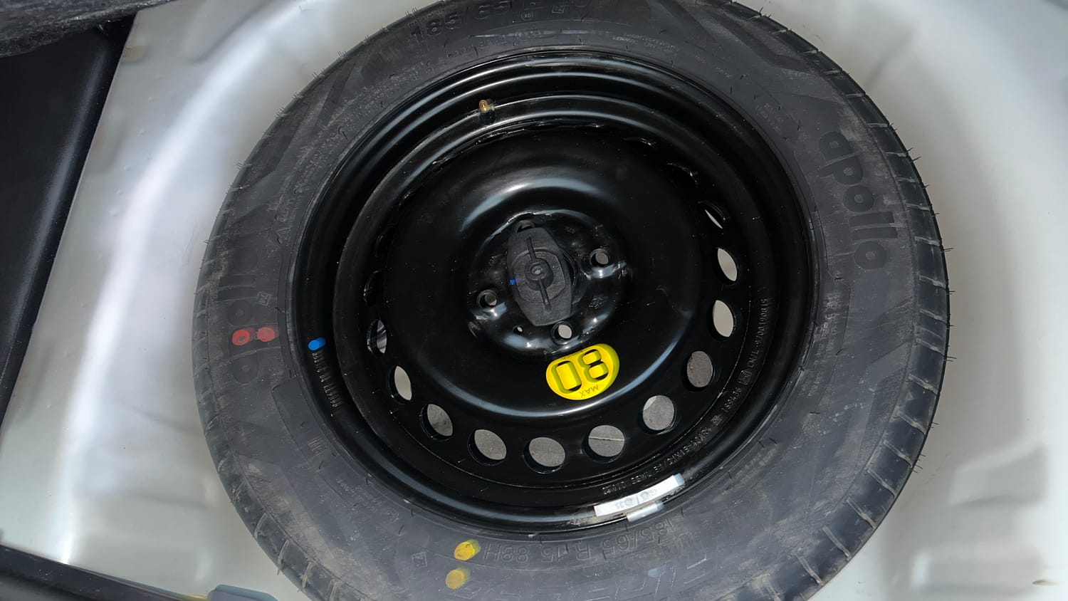 Used 2025 Maruti Suzuki Baleno Zeta MT Petrol Manual tyres SPARE TYRE VIEW