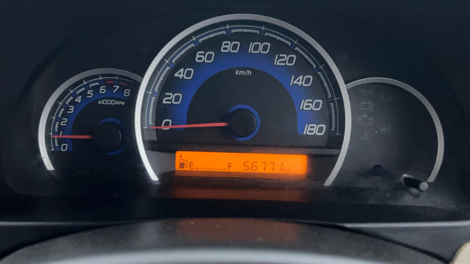 Used 2017 Maruti Suzuki Wagon R VXI Petrol Manual interior CLUSTERMETER VIEW