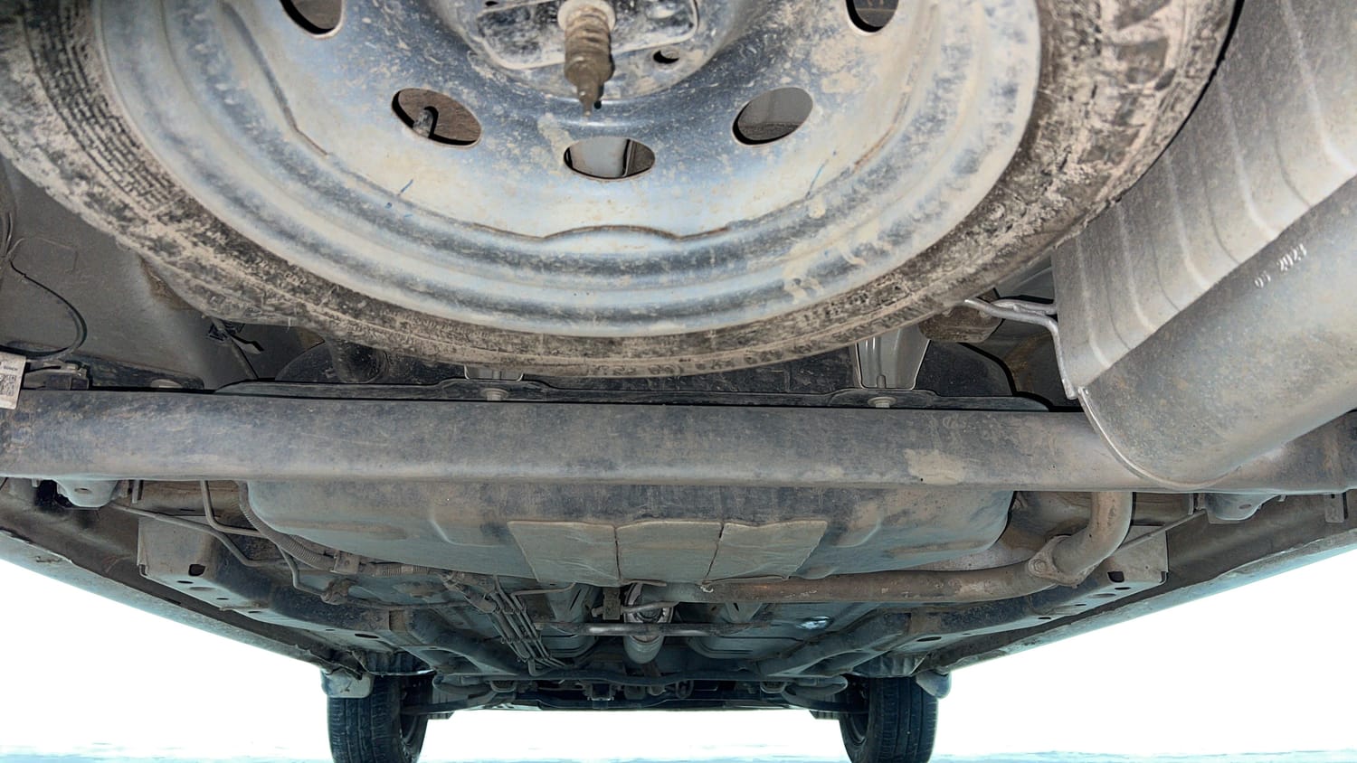 Used 2023 Tata Tiago XT CNG Cng Manual extra REAR UNDERBODY VIEW (TAKEN FROM REAR)