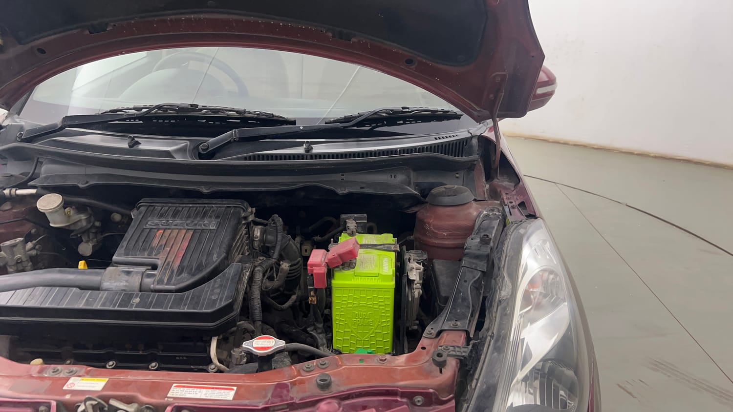 Used 2016 Maruti Suzuki Swift Dzire VXI Petrol Manual engine ENGINE LEFT SIDE HINGE & APRON VIEW