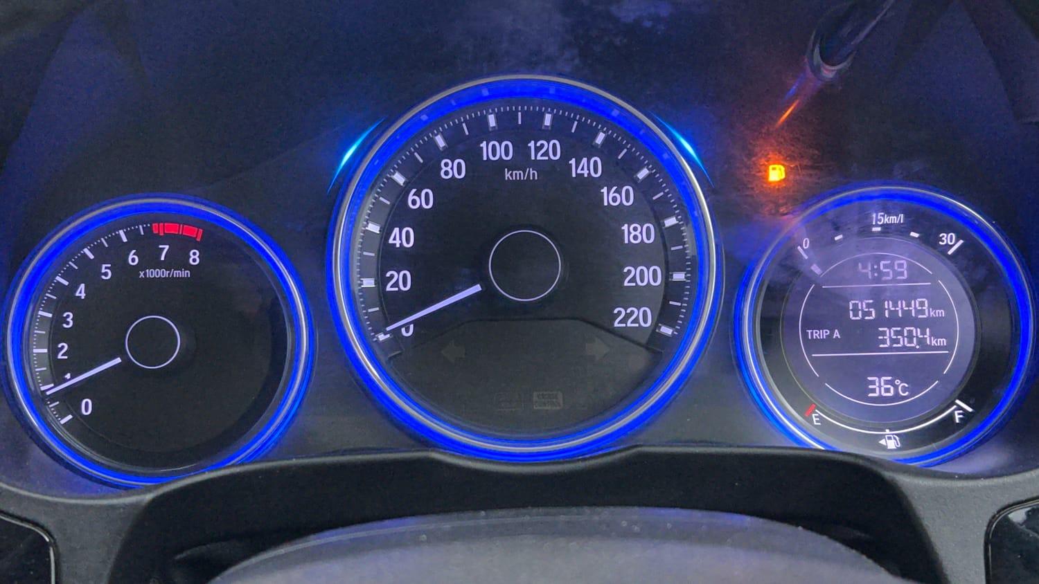 Used 2017 Honda City V Petrol Manual interior CLUSTERMETER VIEW