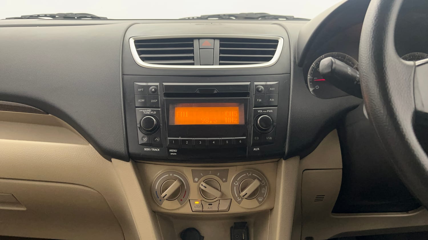 Used 2016 Maruti Suzuki Swift Dzire VXI Petrol Manual interior MUSIC SYSTEM & AC CONTROL VIEW
