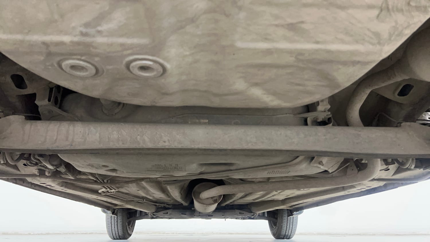 Used 2019 Maruti Suzuki Wagon R 1.0 VXI AMT Petrol Automatic extra REAR UNDERBODY VIEW (TAKEN FROM REAR)