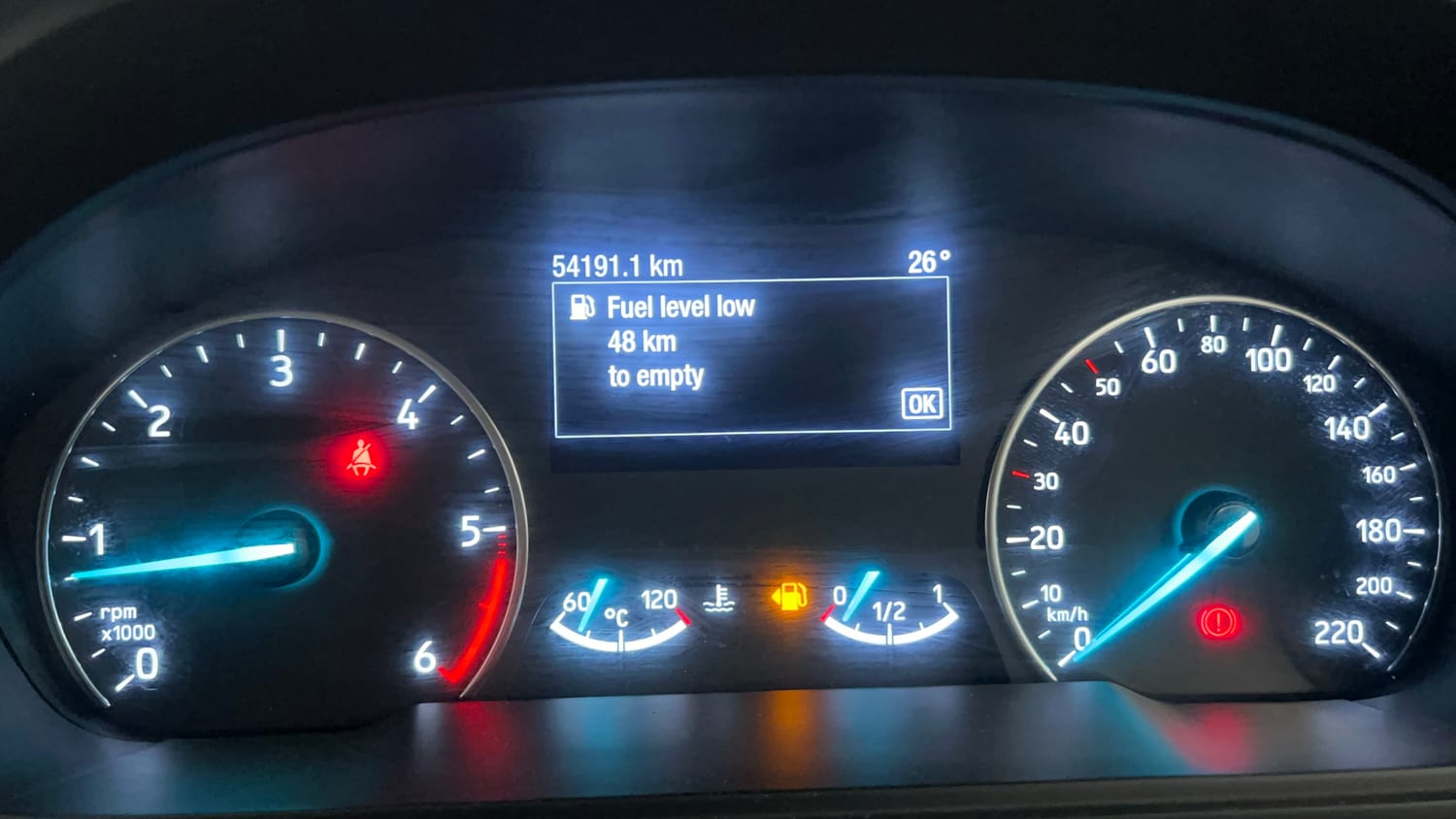 Used 2021 Ford EcoSport Titanium 1.5L TDCi Diesel Manual interior CLUSTERMETER VIEW