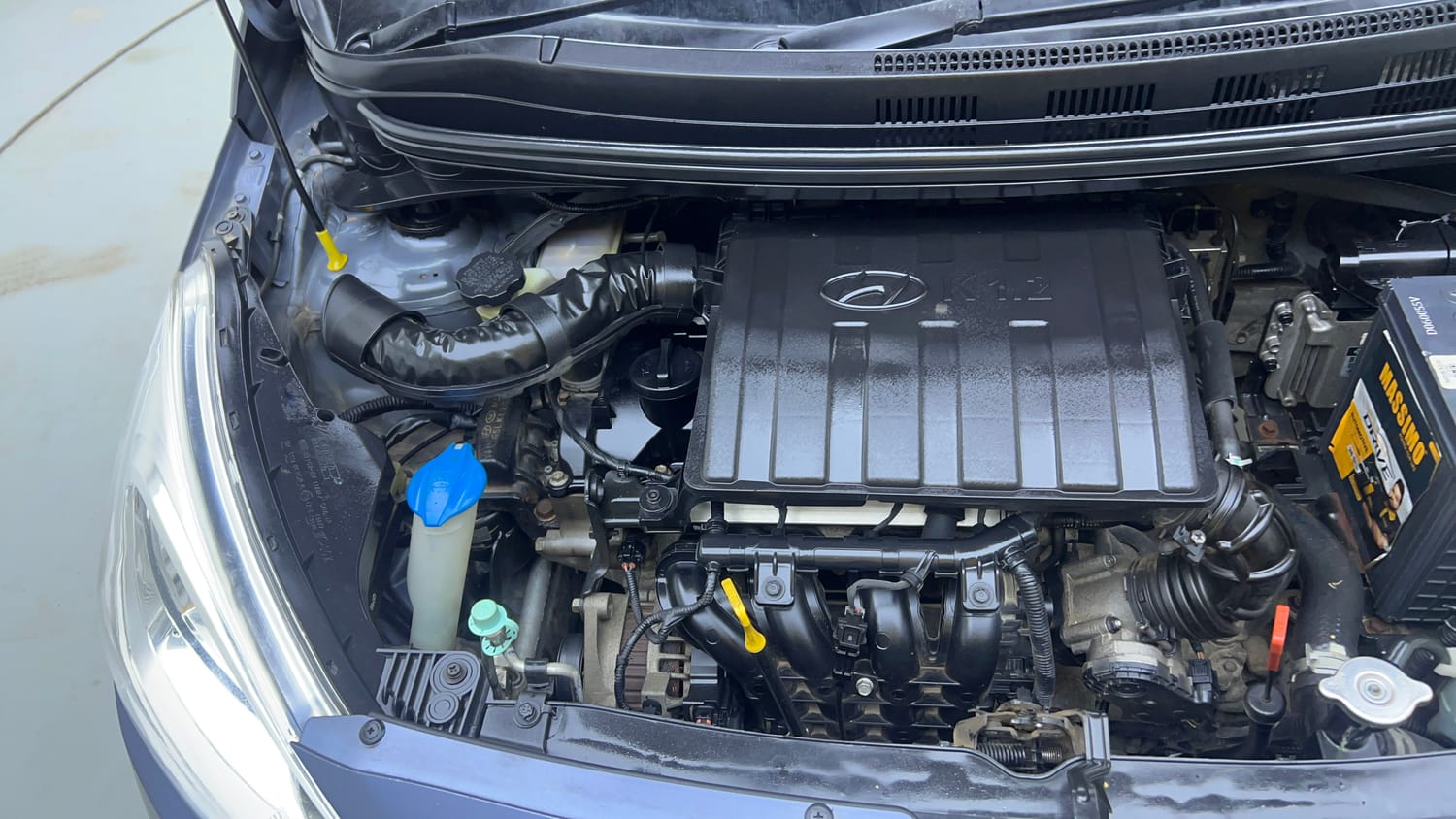 Used 2017 Hyundai Grand i10 Asta AT 1.2 Kappa VTVT (O) Petrol Automatic engine ENGINE RIGHT SIDE VIEW