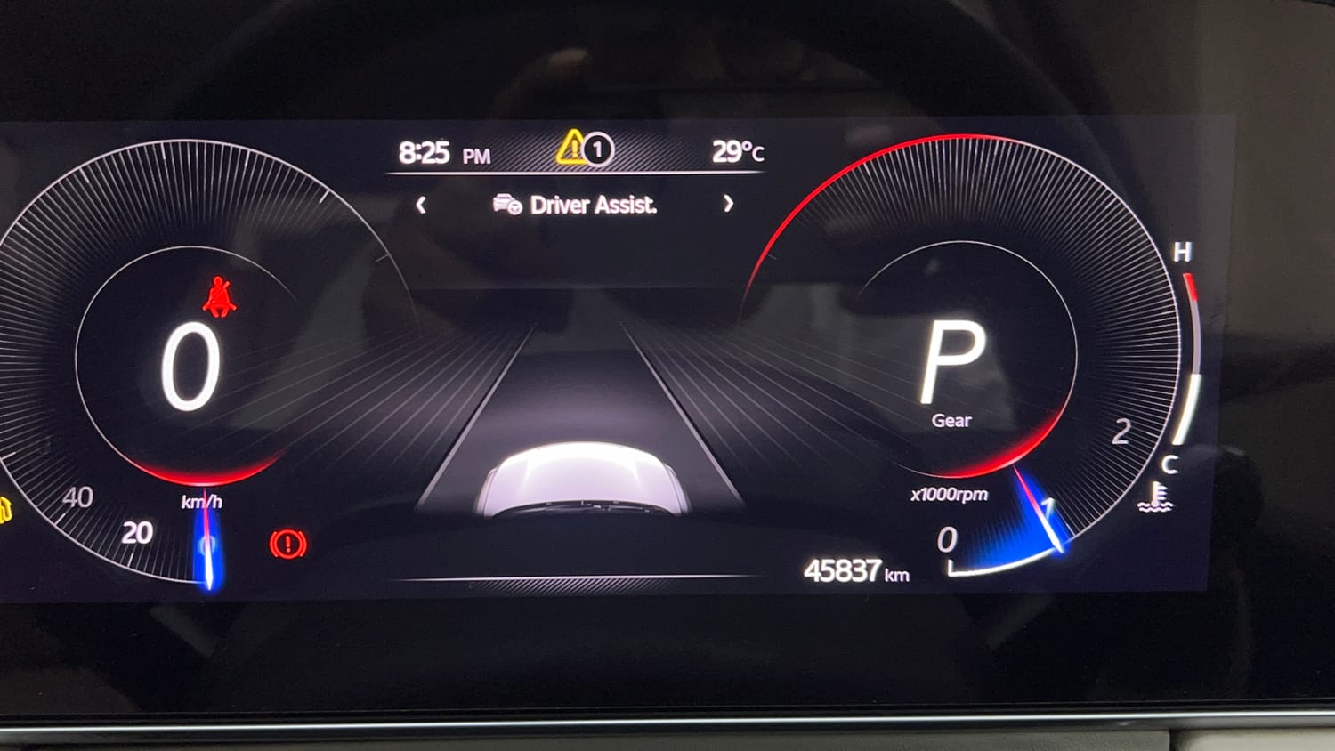 Used 2021 Mahindra XUV700 AX 7 Diesel AT Luxury Pack 7 STR Diesel Automatic interior CLUSTERMETER VIEW