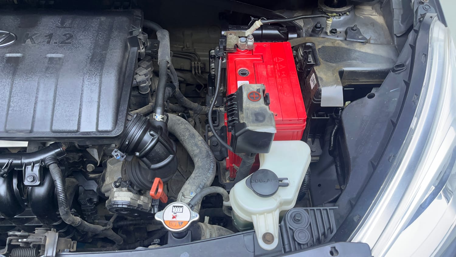 Used 2018 Hyundai Grand i10 Magna AT 1.2 Kappa VTVT Petrol Automatic engine ENGINE LEFT SIDE VIEW