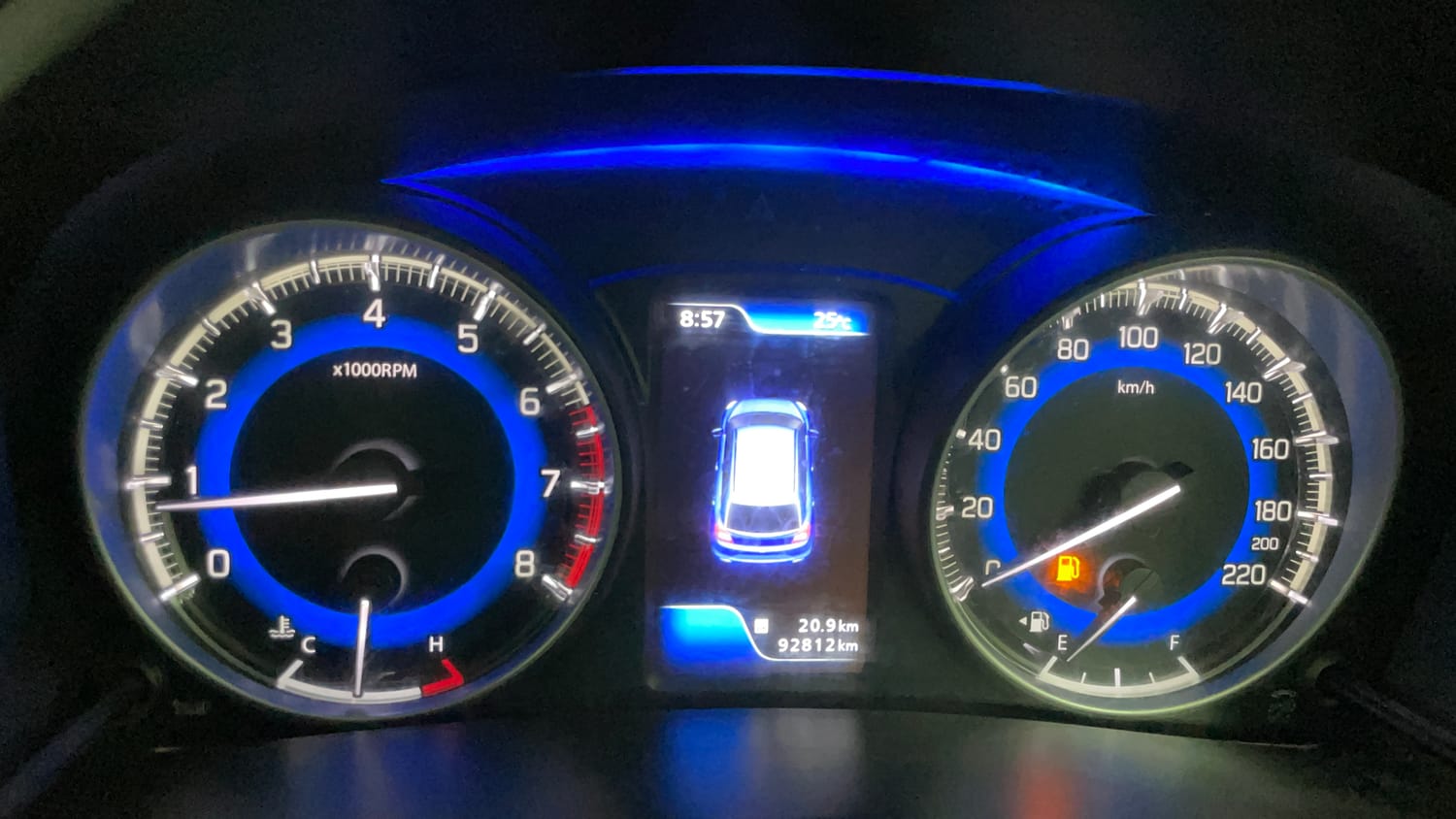 Used 2017 Maruti Suzuki Baleno Alpha 1.2 Petrol Manual interior CLUSTERMETER VIEW