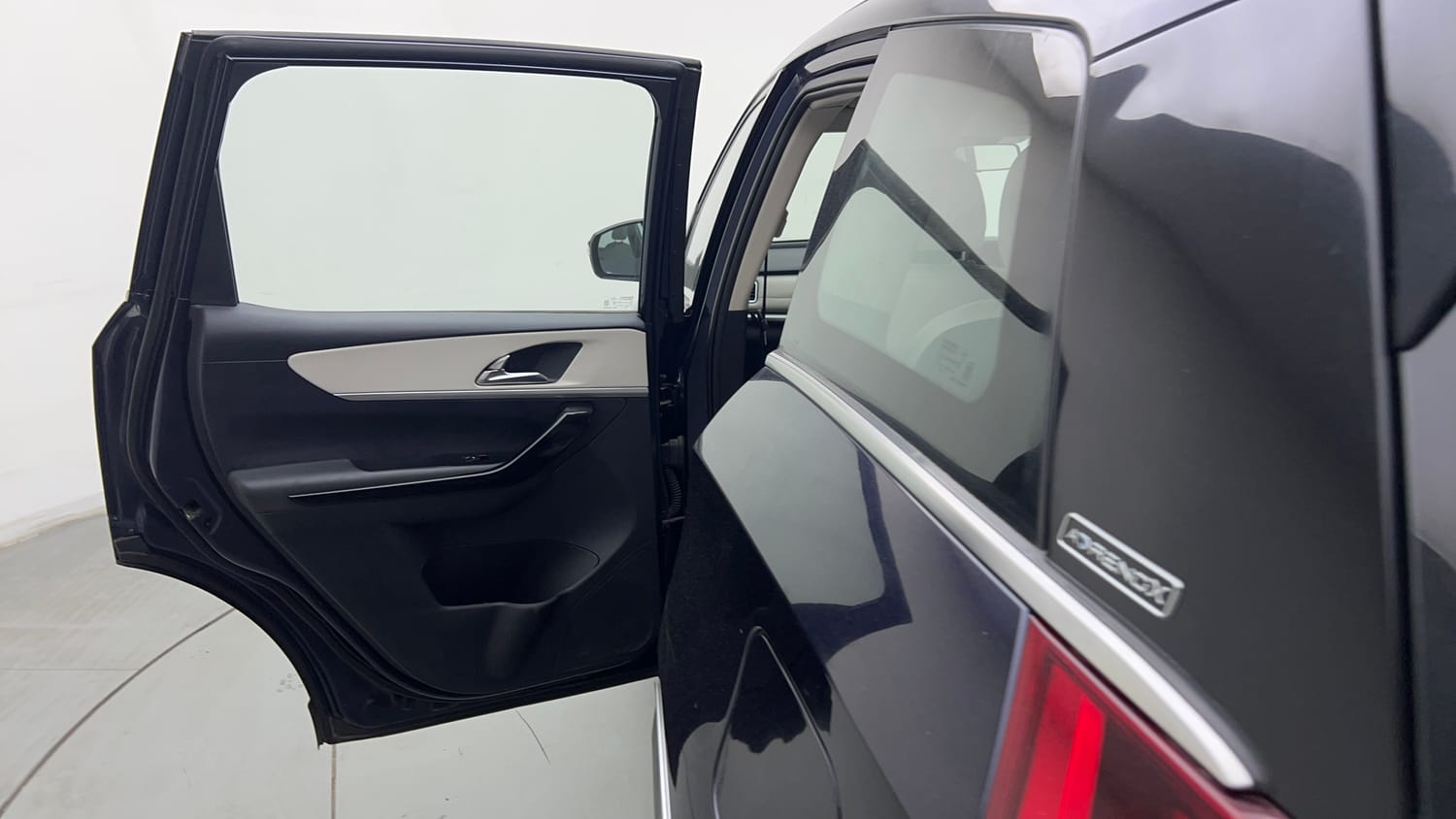 Used 2021 Mahindra XUV700 AX 7 Diesel AT Luxury Pack 7 STR Diesel Automatic interior LEFT REAR DOOR OPEN VIEW