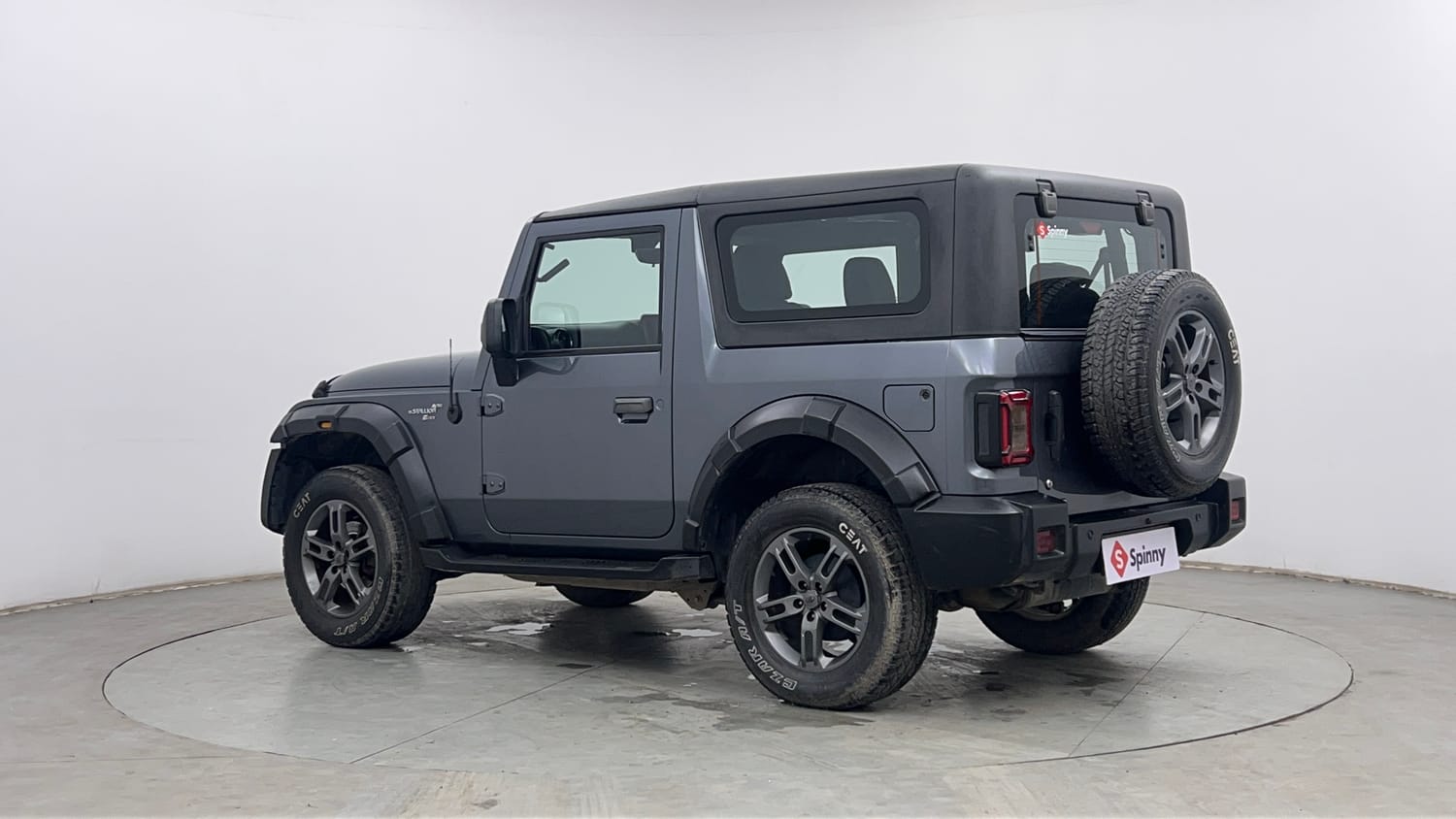Used 2022 mahindra Thar LX Hard Top Petrol AT 4WD Petrol Automatic exterior LEFT REAR CORNER VIEW