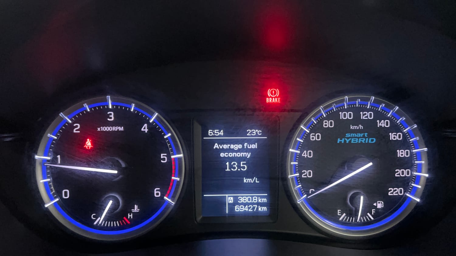 Used 2017 Maruti Suzuki S-Cross Alpha 1.3 Diesel Manual interior CLUSTERMETER VIEW