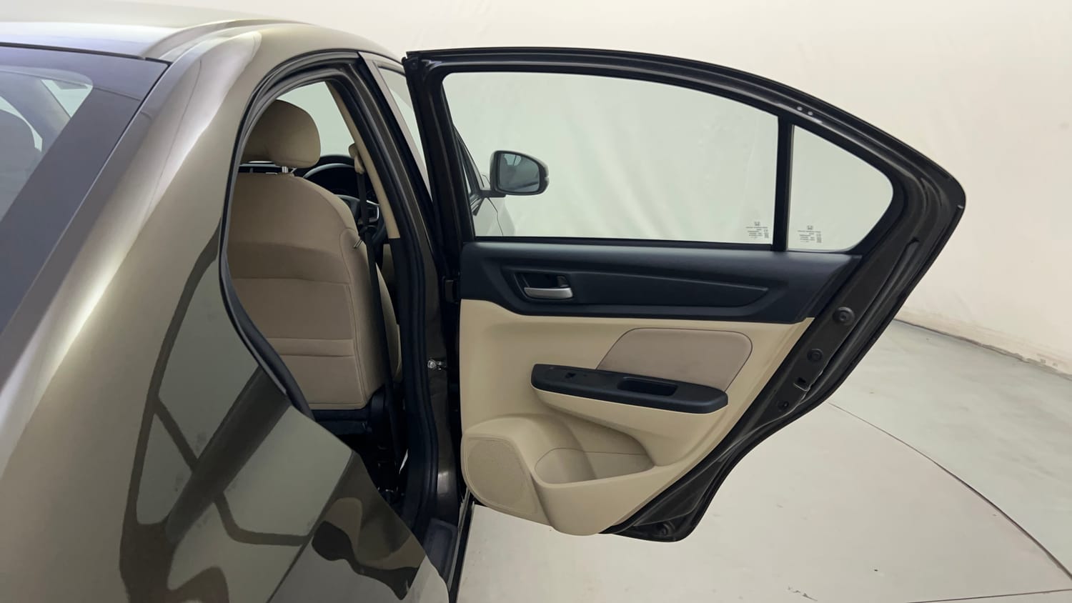 Used 2025 honda Amaze 2nd Generation VX 1.2 Petrol CVT Petrol Automatic interior RIGHT REAR DOOR OPEN VIEW