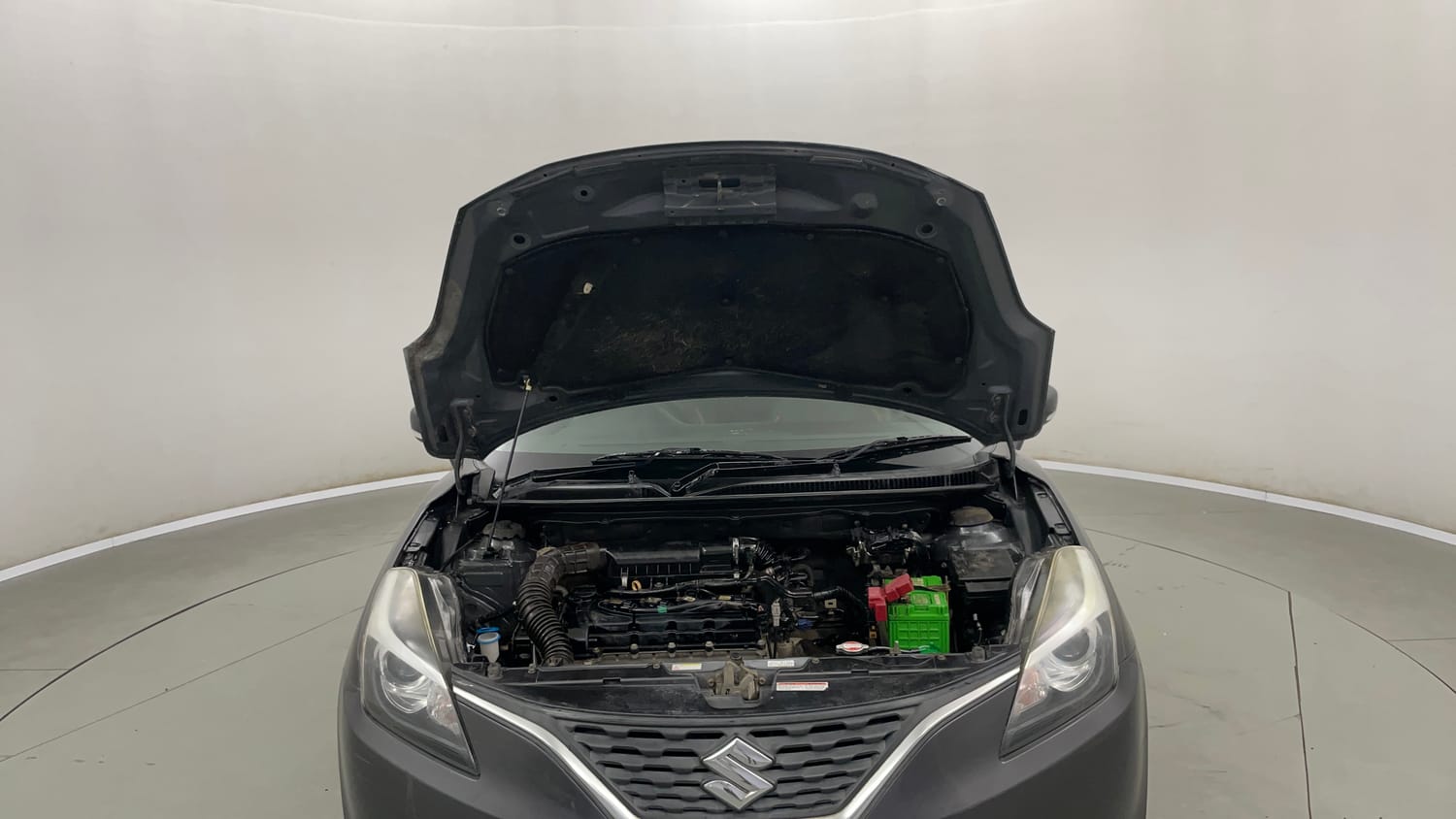 Used 2017 Maruti Suzuki Baleno Alpha 1.2 Petrol Manual engine ENGINE & BONNET OPEN FRONT VIEW
