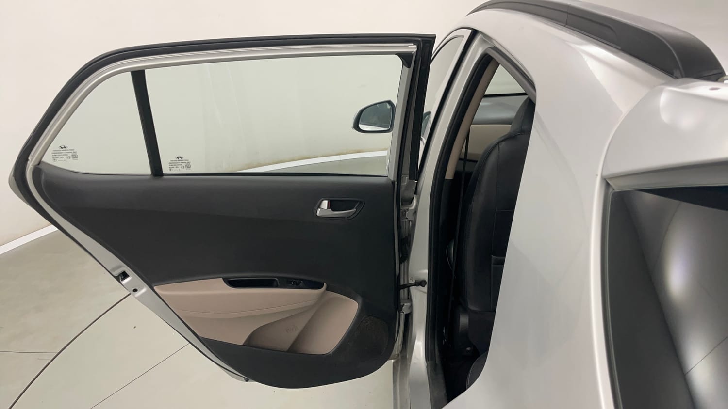 Used 2018 Hyundai Grand i10 Sportz 1.2 Kappa VTVT Petrol Manual interior LEFT REAR DOOR OPEN VIEW