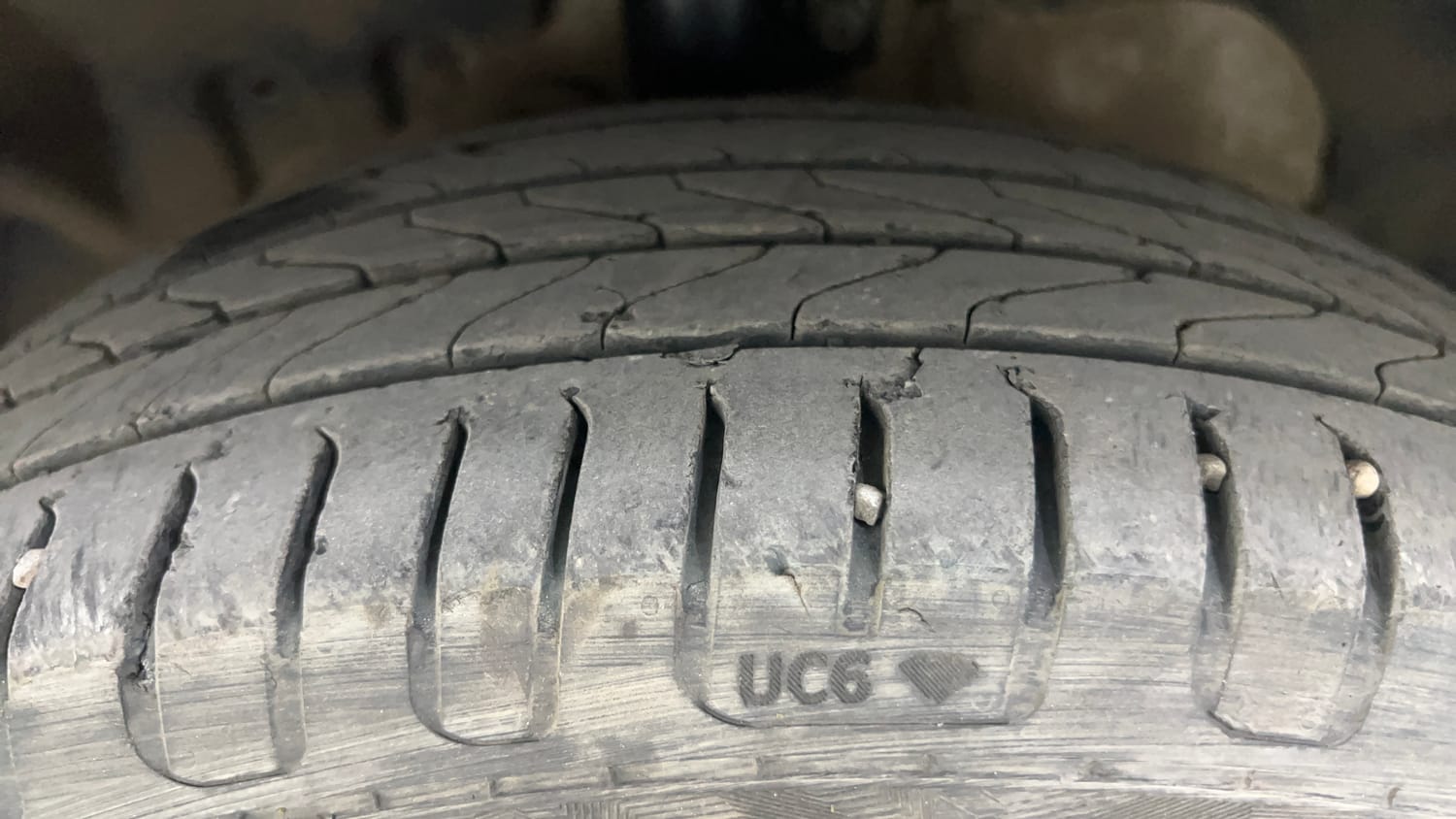 Used 2015 Ford EcoSport Trend 1.5 TDCi Diesel Manual tyres LEFT FRONT TYRE TREAD VIEW