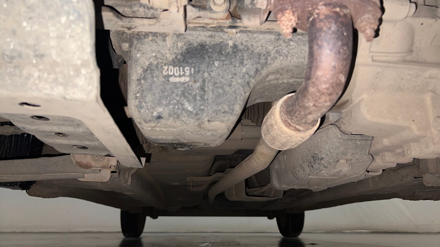 Used 2016 Hyundai Eon Era Petrol Manual extra FRONT LEFT UNDERBODY VIEW
