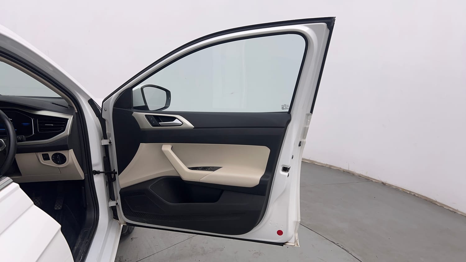 Used 2024 Volkswagen Virtus Topline 1.0 TSI AT Petrol Automatic interior RIGHT FRONT DOOR OPEN VIEW