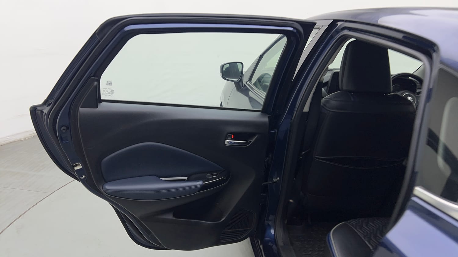 Used 2023 Maruti Suzuki Baleno Zeta MT Petrol Manual interior LEFT REAR DOOR OPEN VIEW