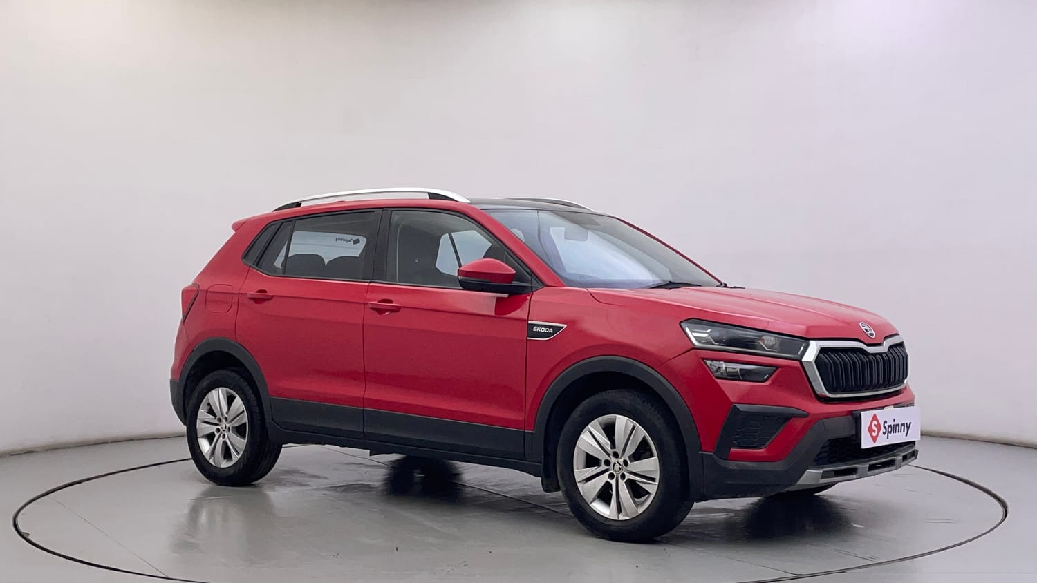 Used 2023 Skoda Kushaq Ambition 1.0L TSI MT Petrol Manual exterior RIGHT FRONT CORNER VIEW