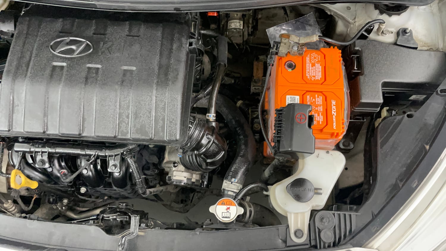 Used 2018 Hyundai Grand i10 Sportz 1.2 Kappa VTVT Petrol Manual engine ENGINE LEFT SIDE VIEW