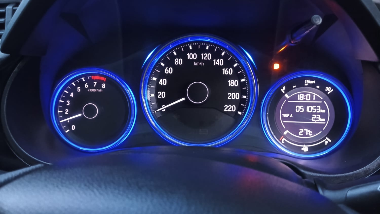 Used 2015 Honda City V Petrol Manual interior CLUSTERMETER VIEW