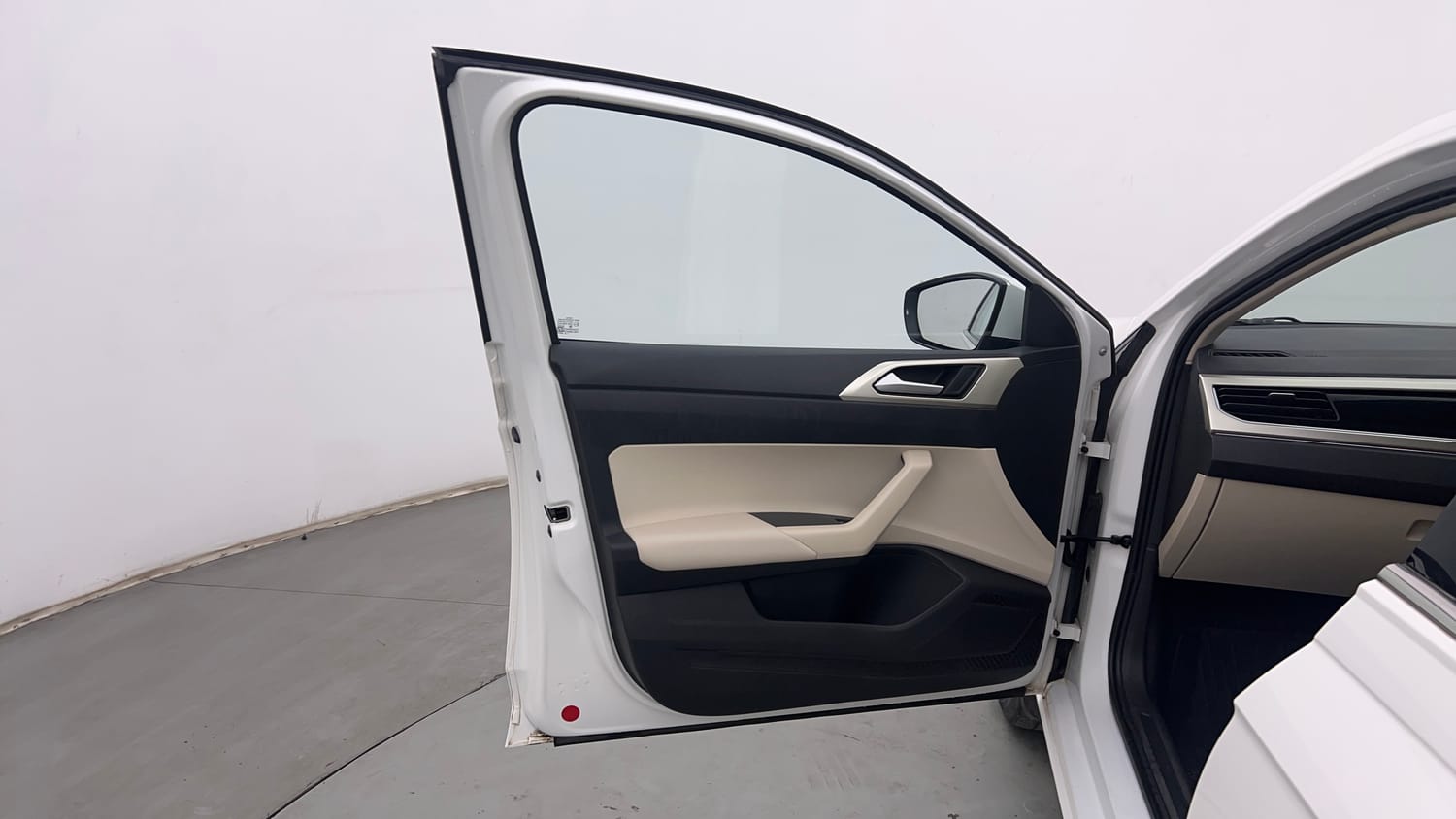 Used 2024 Volkswagen Virtus Topline 1.0 TSI AT Petrol Automatic interior LEFT FRONT DOOR OPEN VIEW