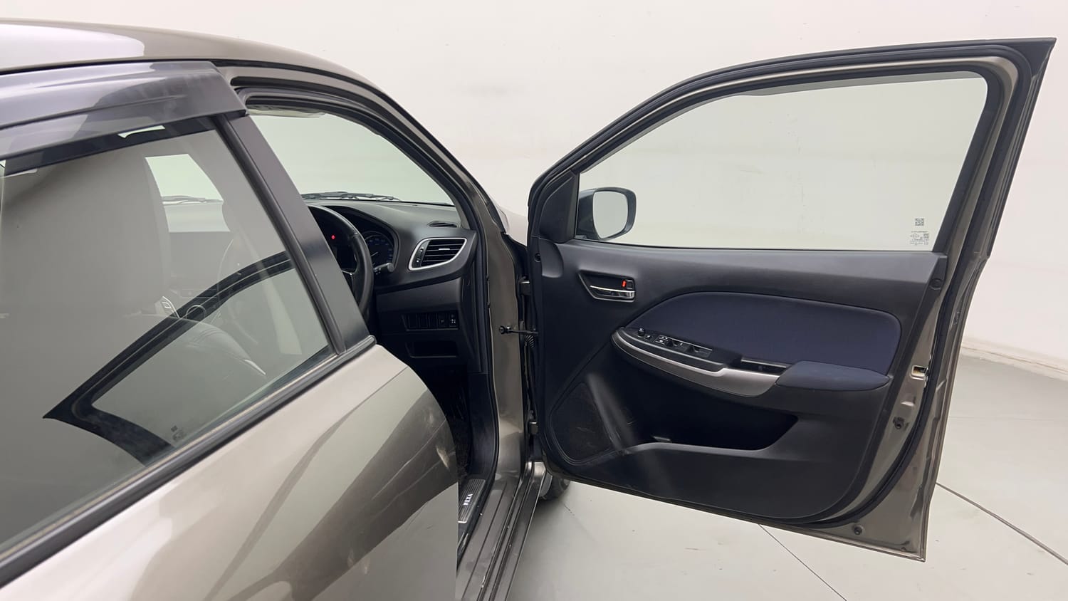 Used 2021 Maruti Suzuki Baleno Delta Petrol Manual interior RIGHT FRONT DOOR OPEN VIEW