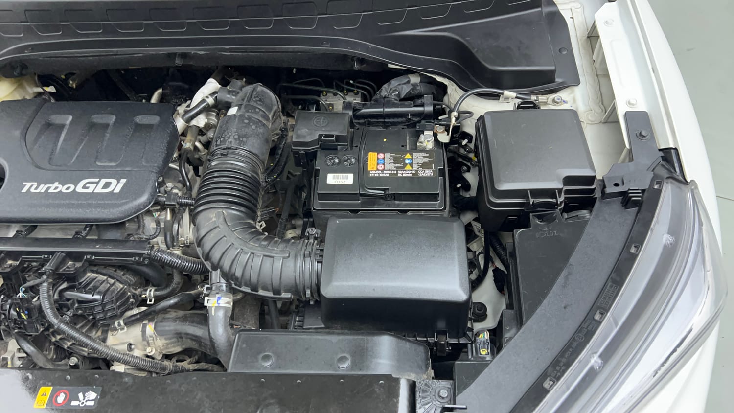 Used 2023 Kia Sonet HTX 1.0 Turbo Petrol DCT Petrol Automatic engine ENGINE LEFT SIDE VIEW