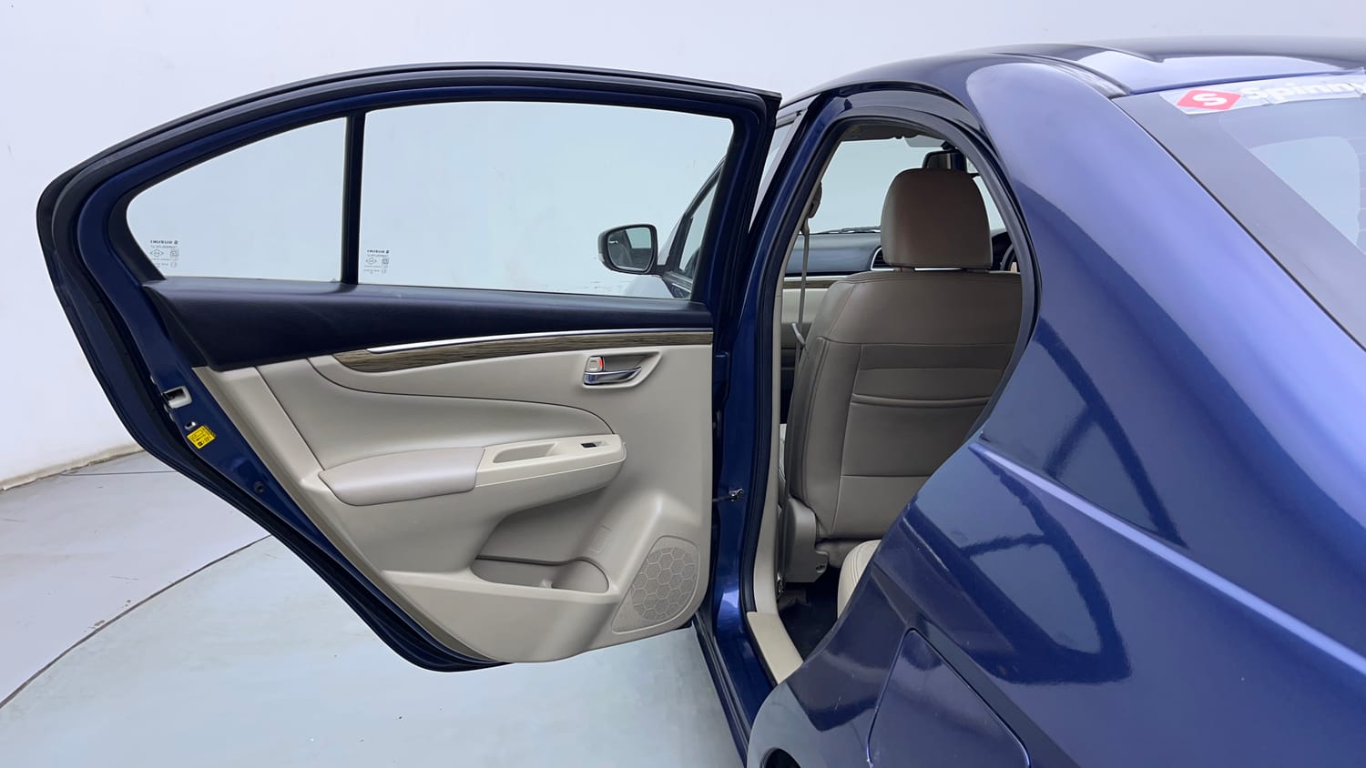 Used 2018 Maruti Suzuki Ciaz Alpha Hybrid 1.5 AT Petrol Automatic interior LEFT REAR DOOR OPEN VIEW