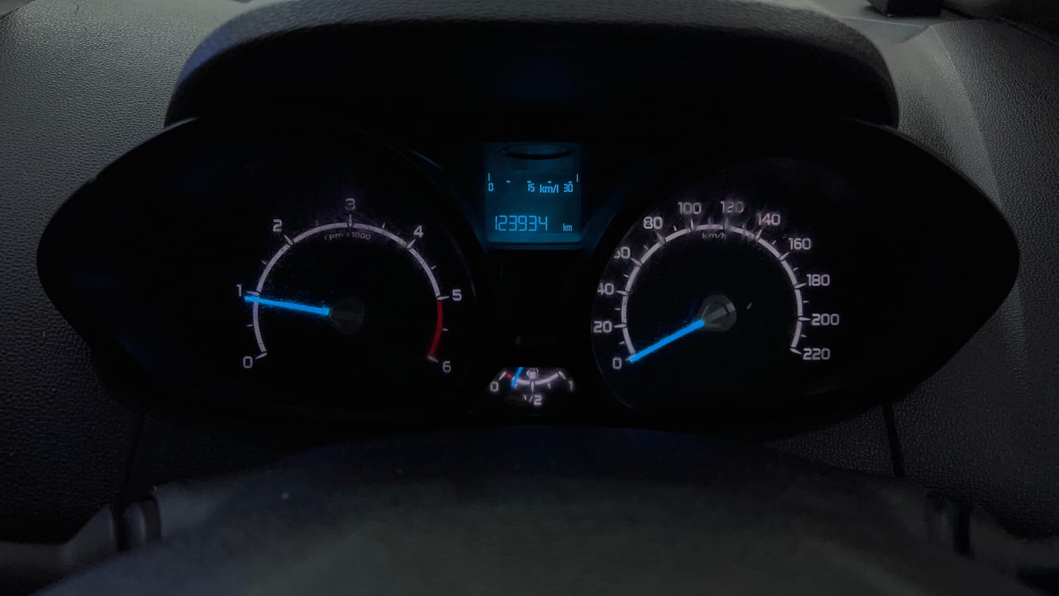 Used 2014 Ford EcoSport Trend 1.5 TDCi Diesel Manual interior CLUSTERMETER VIEW